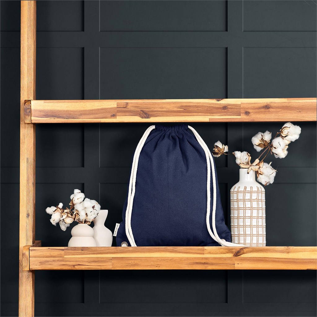 Okiyo Kinchaku Recycled Canvas Drawstring Bag - Image 4