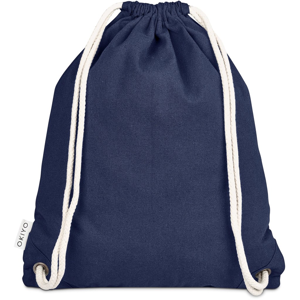 Okiyo Kinchaku Recycled Canvas Drawstring Bag - Image 17