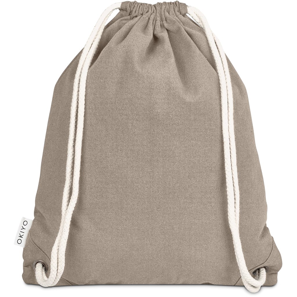 Okiyo Kinchaku Recycled Canvas Drawstring Bag - Image 19