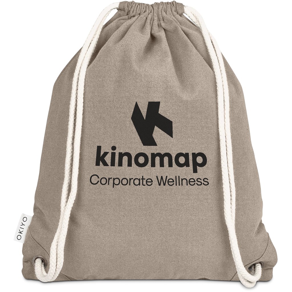 Okiyo Kinchaku Recycled Canvas Drawstring Bag - Image 18