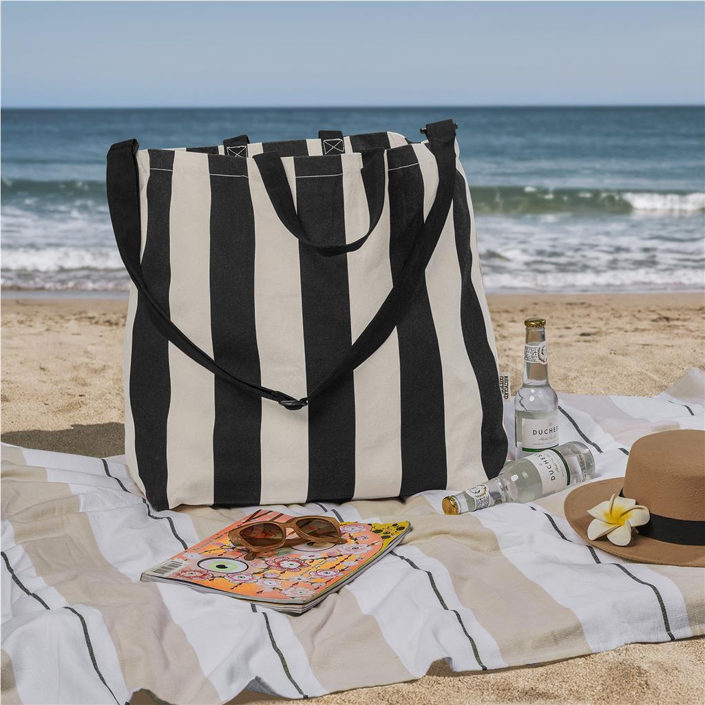 Okiyo Natsuri Recycled Cotton Canvas Large Beach Bag - Image 11