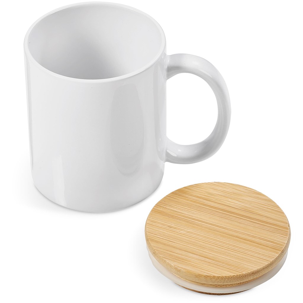Okiyo Sozo Bamboo & Ceramic Sublimation Coffee Mug - 330ml - Image 22