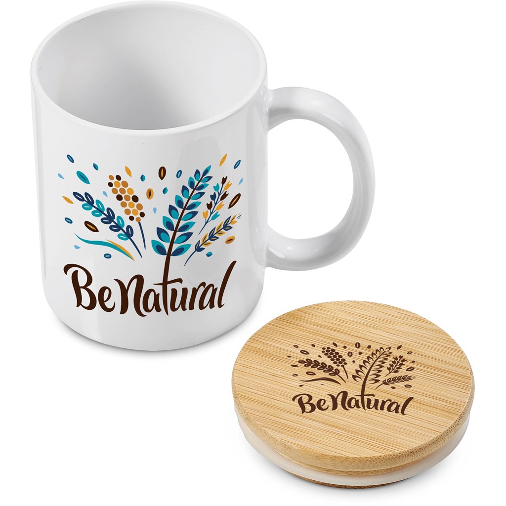 Okiyo Sozo Bamboo & Ceramic Sublimation Coffee Mug - 330ml - Image 16