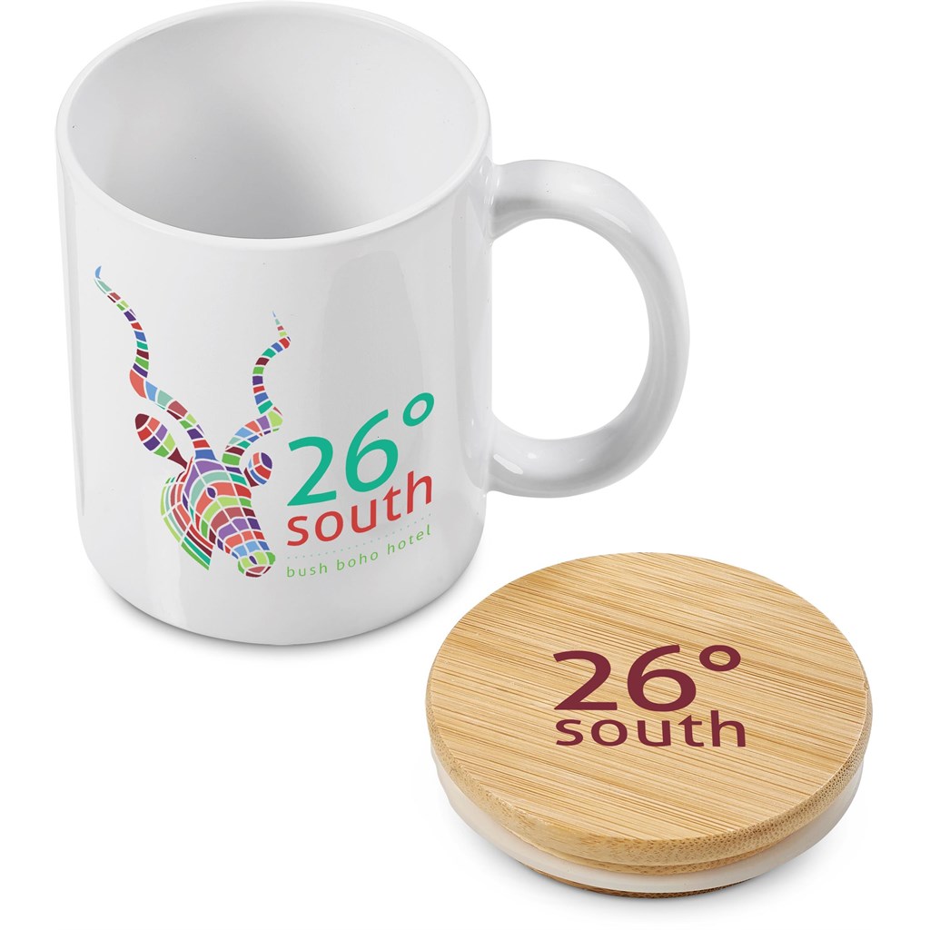 Okiyo Sozo Bamboo & Ceramic Sublimation Coffee Mug - 330ml - Image 18