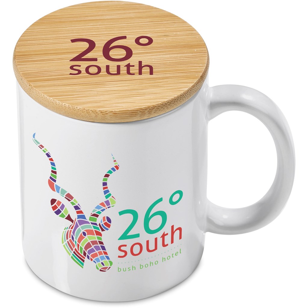 Okiyo Sozo Bamboo & Ceramic Sublimation Coffee Mug - 330ml - Image 11