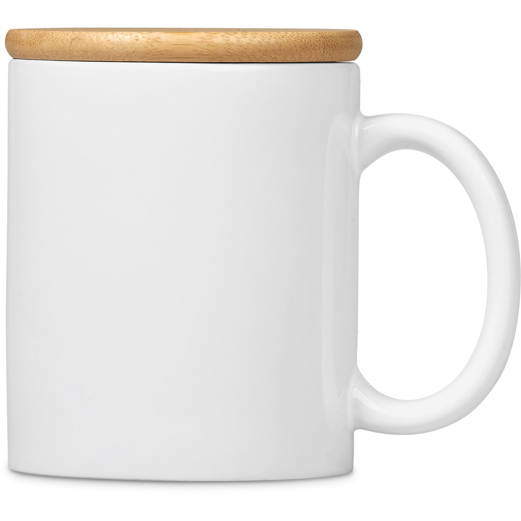Okiyo Sozo Bamboo & Ceramic Sublimation Coffee Mug - 330ml - Image 4
