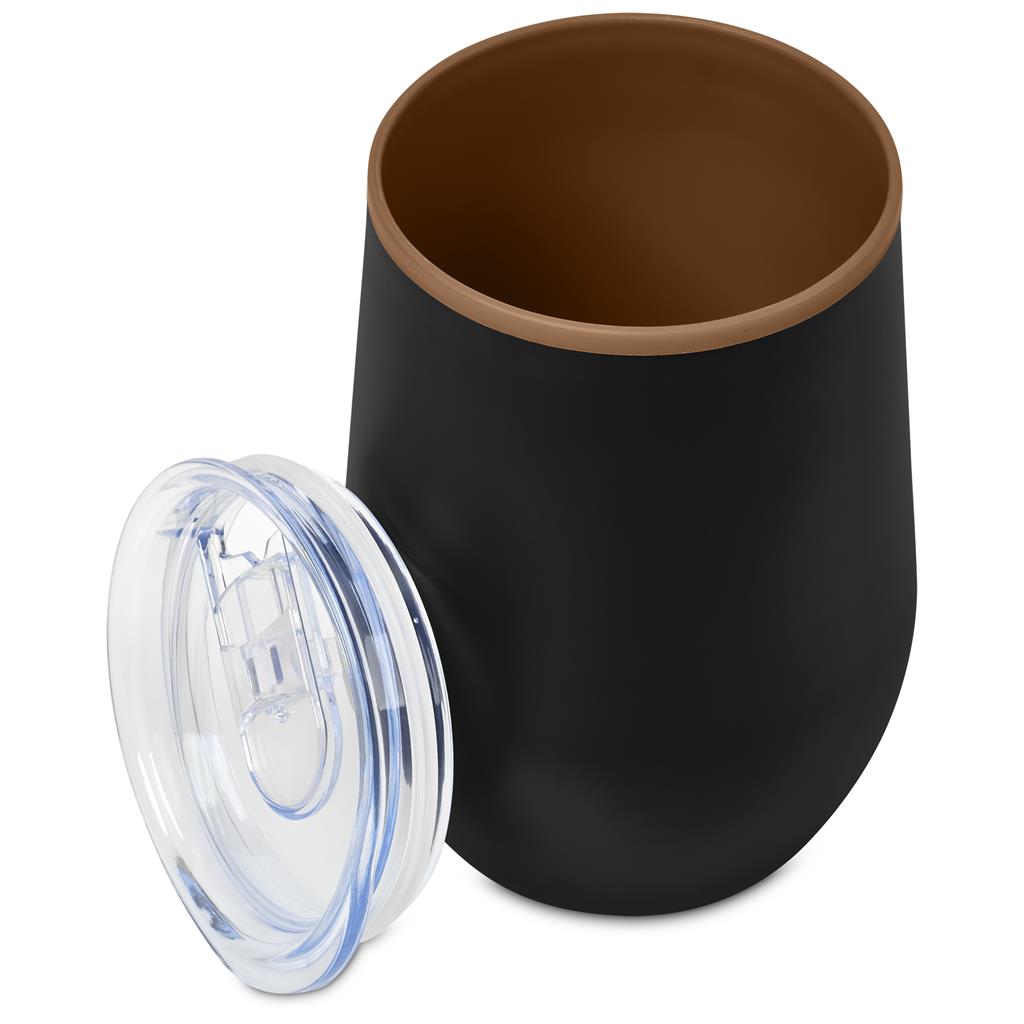 Serendipio Ovolo Stainless Steel & Plastic Double-Wall Tumbler – 350ml - Image 13