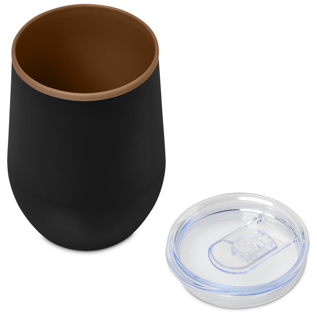 Serendipio Ovolo Stainless Steel & Plastic Double-Wall Tumbler – 350ml - Image 14