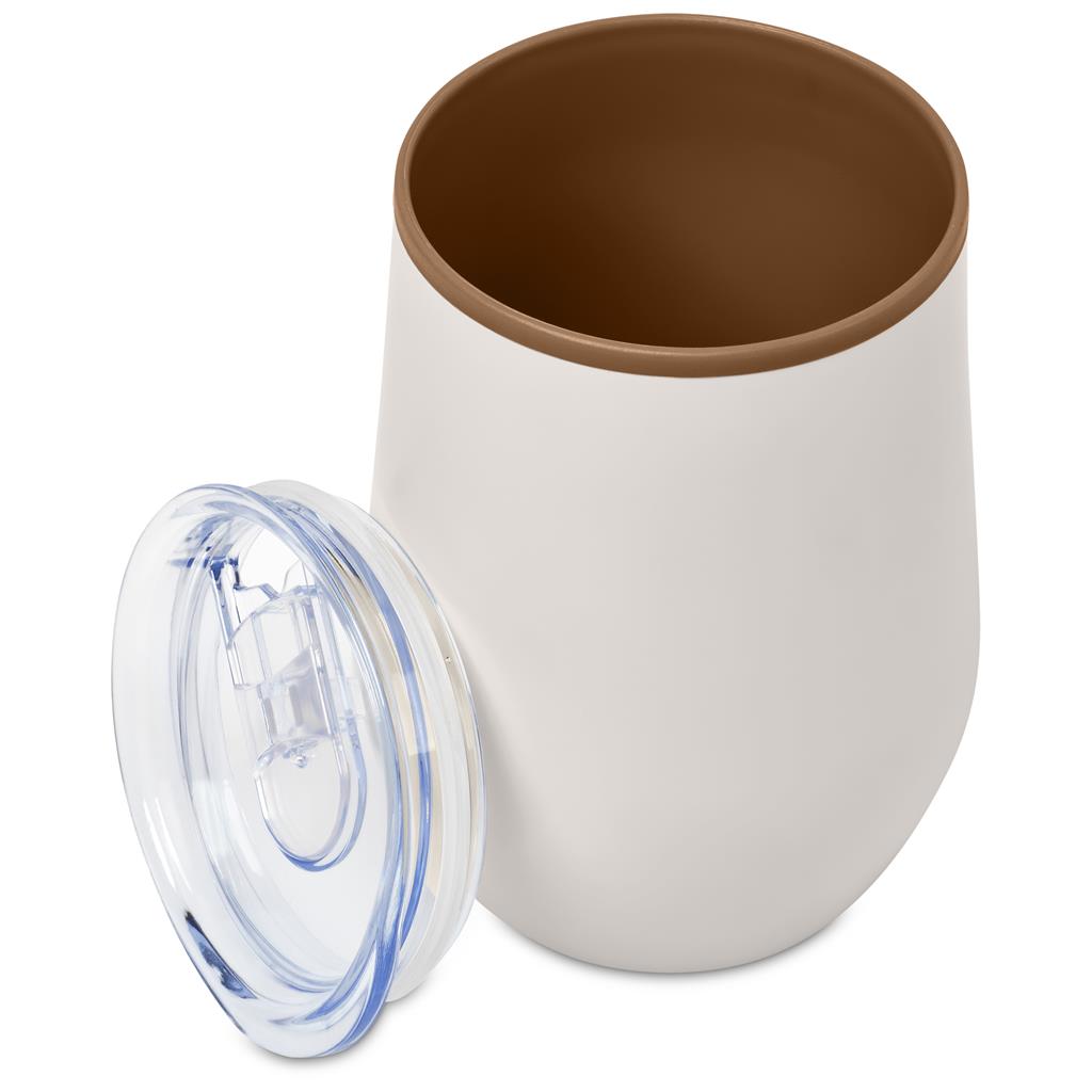 Serendipio Ovolo Stainless Steel & Plastic Double-Wall Tumbler – 350ml - Image 25