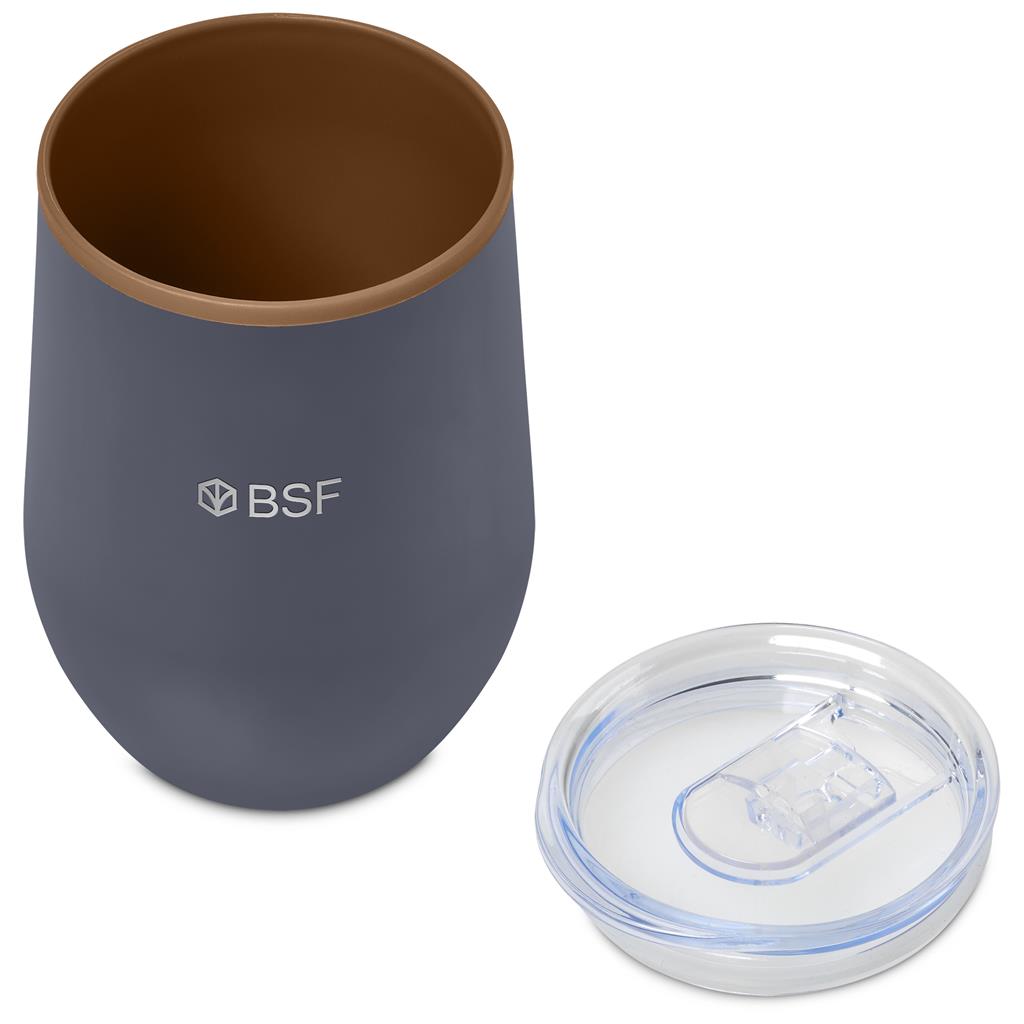 Serendipio Ovolo Stainless Steel & Plastic Double-Wall Tumbler – 350ml - Image 27