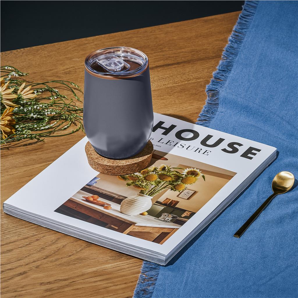 Serendipio Ovolo Stainless Steel & Plastic Double-Wall Tumbler – 350ml - Image 33