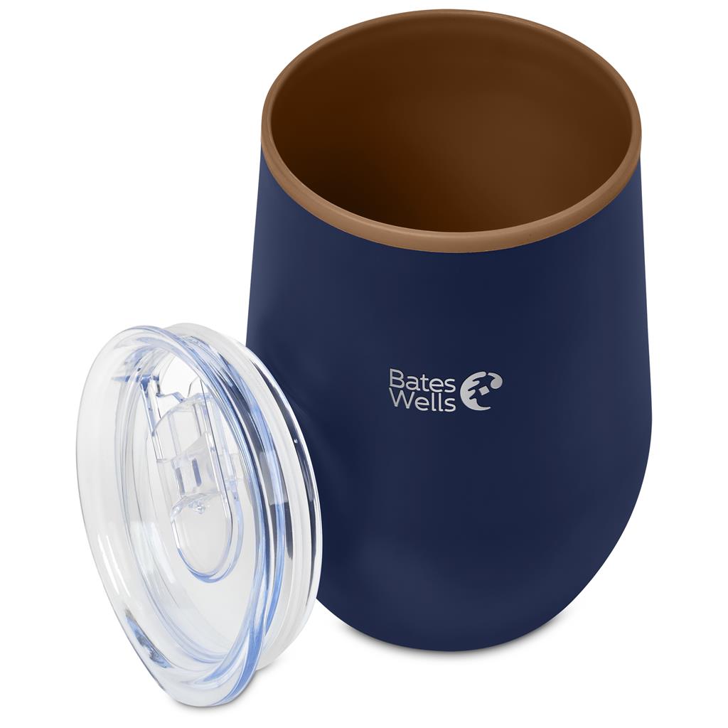 Serendipio Ovolo Stainless Steel & Plastic Double-Wall Tumbler – 350ml - Image 40