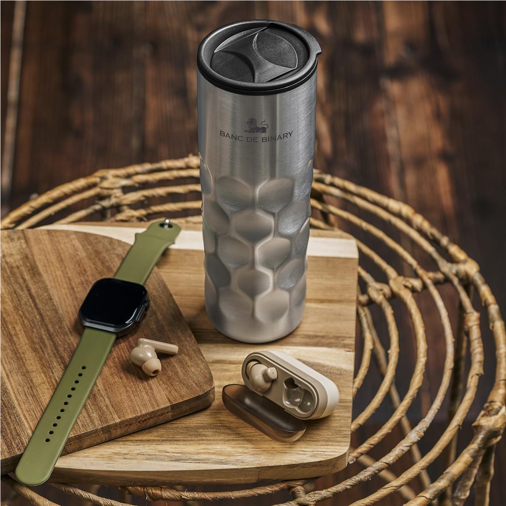 Serendipio Meteor Stainless Steel & Plastic Double-Wall Tumbler - 450ml - Image 15