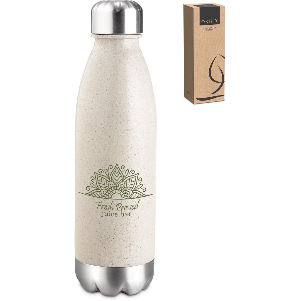 Okiyo Kimi Wheat Straw Water Bottle - 680ml - Image 3