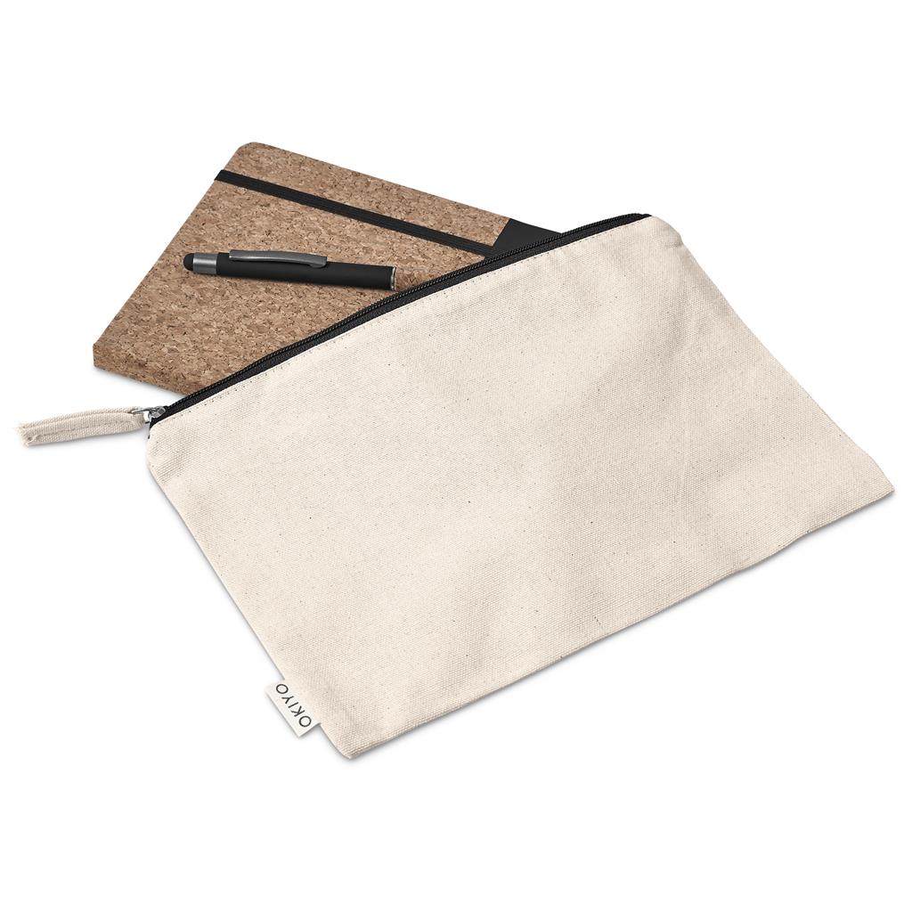Okiyo Denki Cork Notebook & Pen Set - Image 4