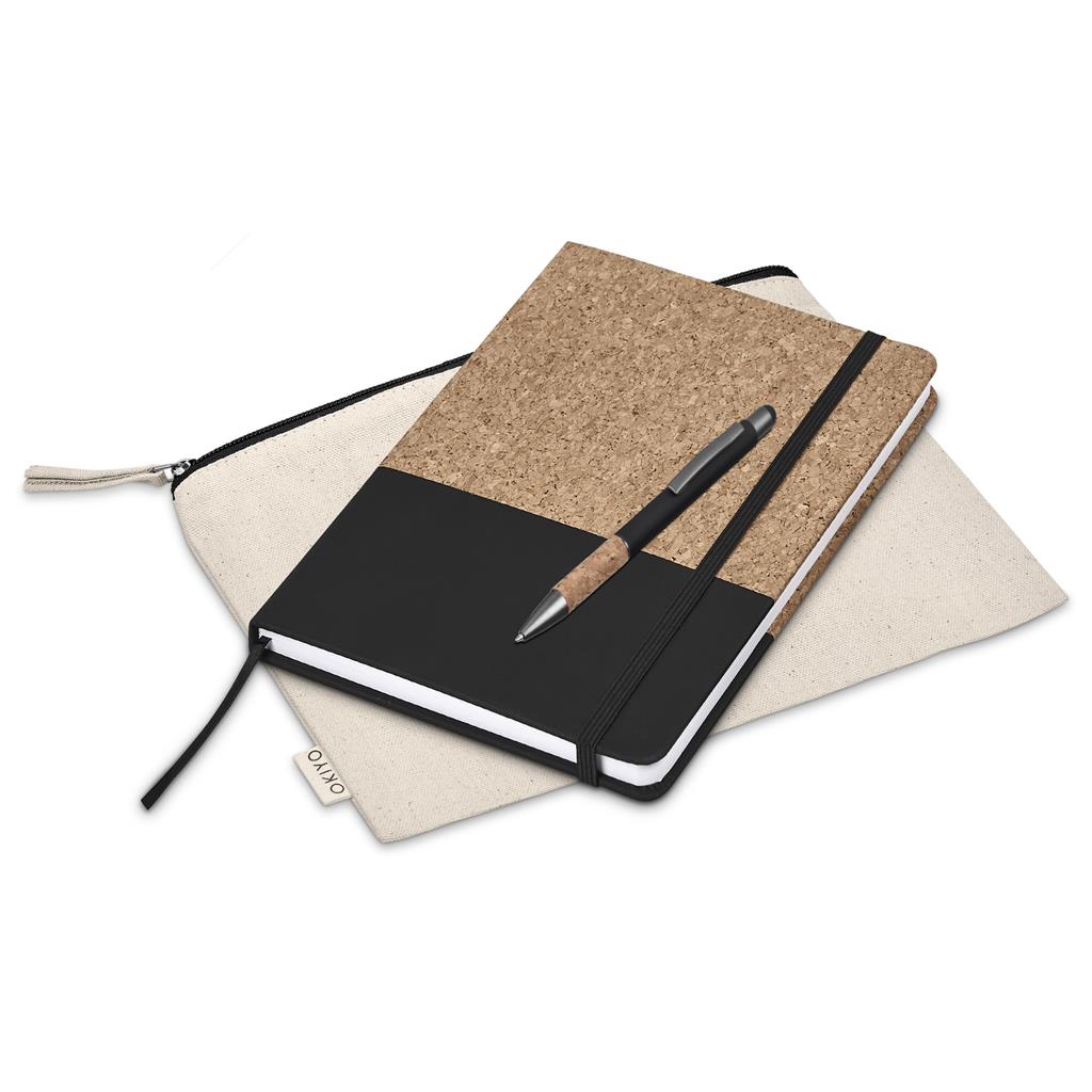 Okiyo Denki Cork Notebook & Pen Set - Image 11