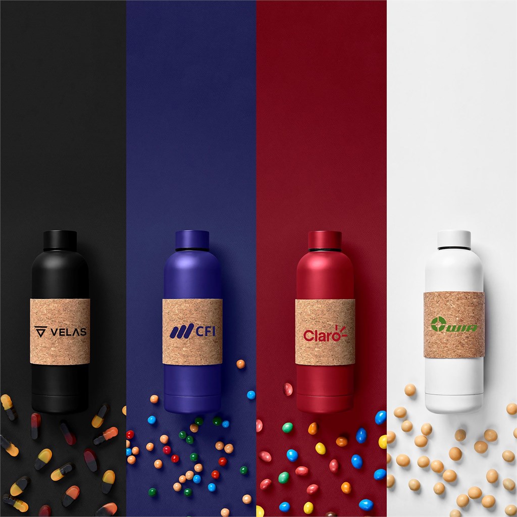 Kooshty Bermuda Kork Recycled Stainless Steel Water Bottle - 800ml - Image 5
