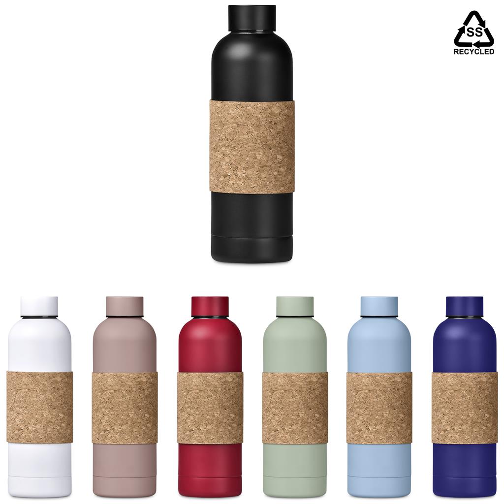 Kooshty Bermuda Kork Recycled Stainless Steel Water Bottle - 800ml - Image 4