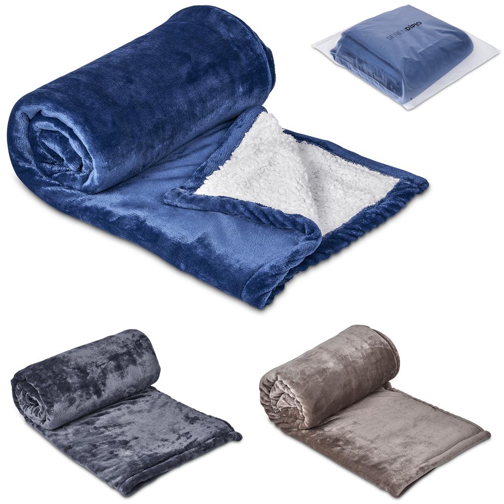 Serendipio Glacial Sherpa Fleece Blanket - Image 3