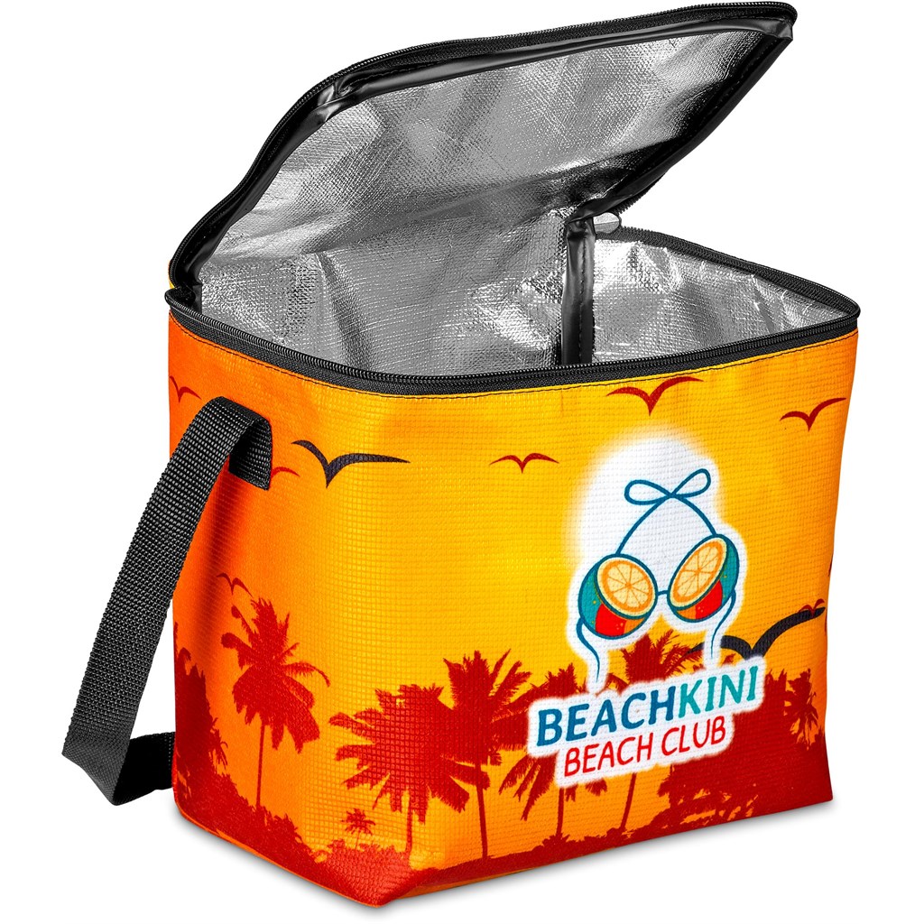 Pre-Production Sample Hoppla Quebec Recycled PET Stitch-Bond 12 Can Cooler - Image 10
