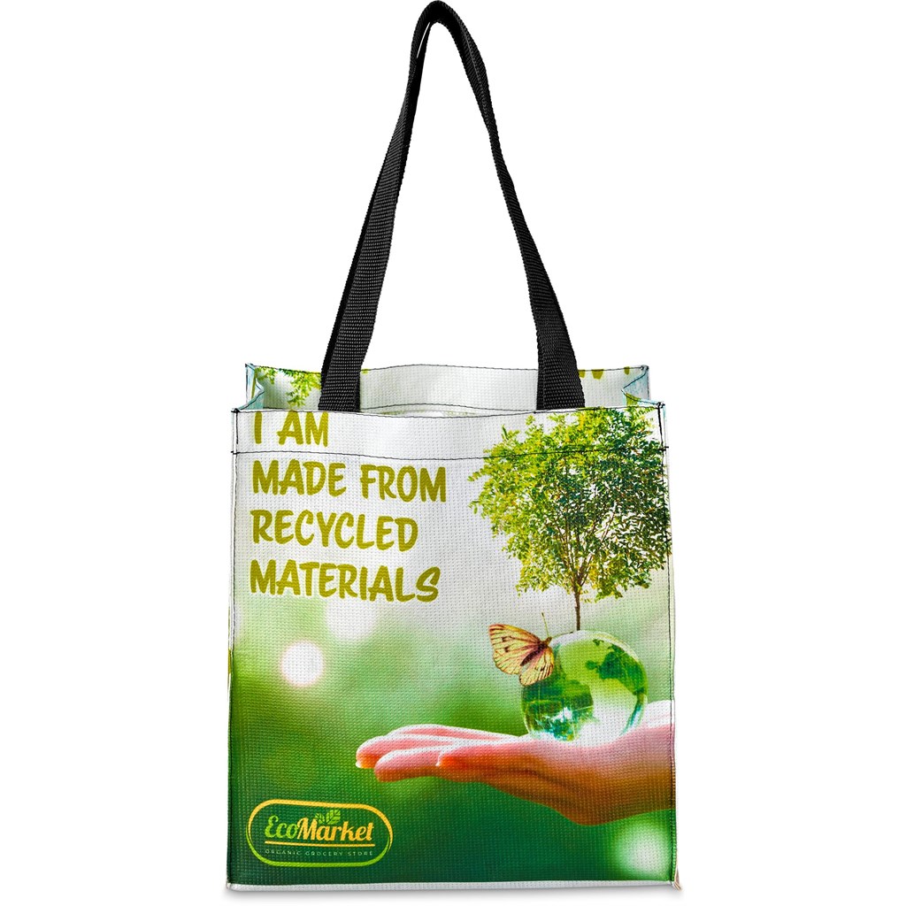 Pre-Production Sample Hoppla Gateway Recycled PET Stitch-Bond Shopper - Image 2