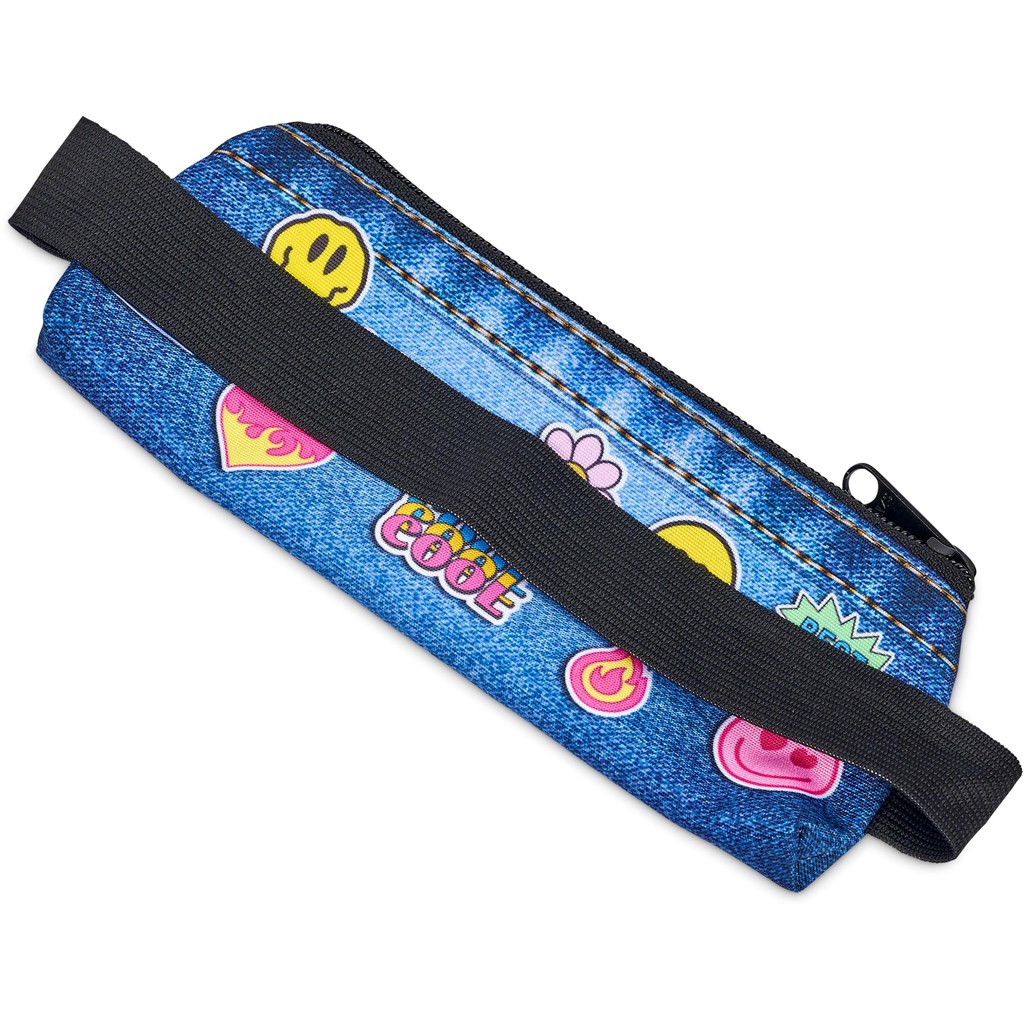 Pre-Production Sample Hoppla Lagoon Polyester Pencil Case To Fit Over An A5 Notebook - Image 4