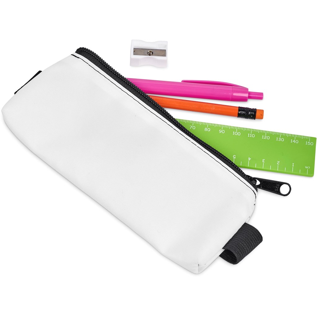 Pre-Production Sample Hoppla Lagoon Polyester Pencil Case To Fit Over An A5 Notebook - Image 6