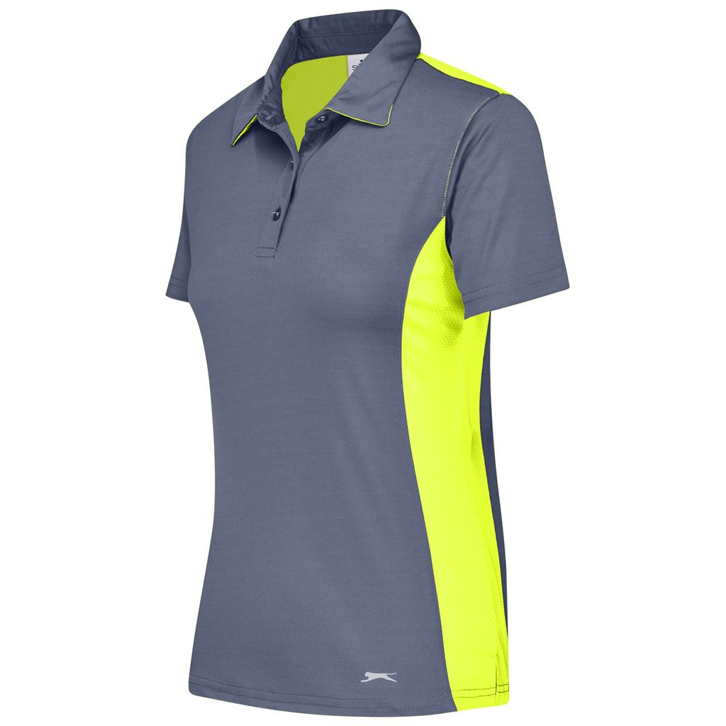 Ladies Glendower Golf Shirt - Yellow - Image 2
