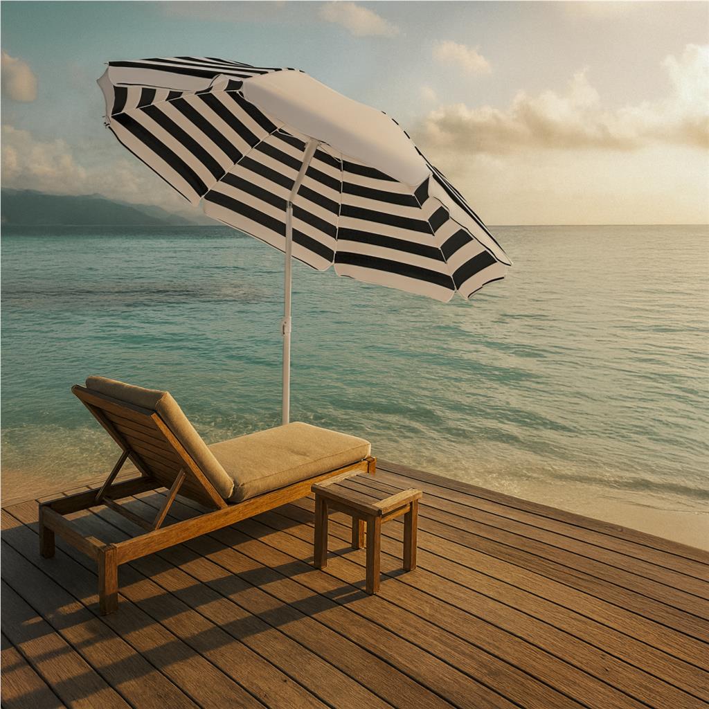 Serendipio Tanereef Stripe Beach Umbrella - Image 27