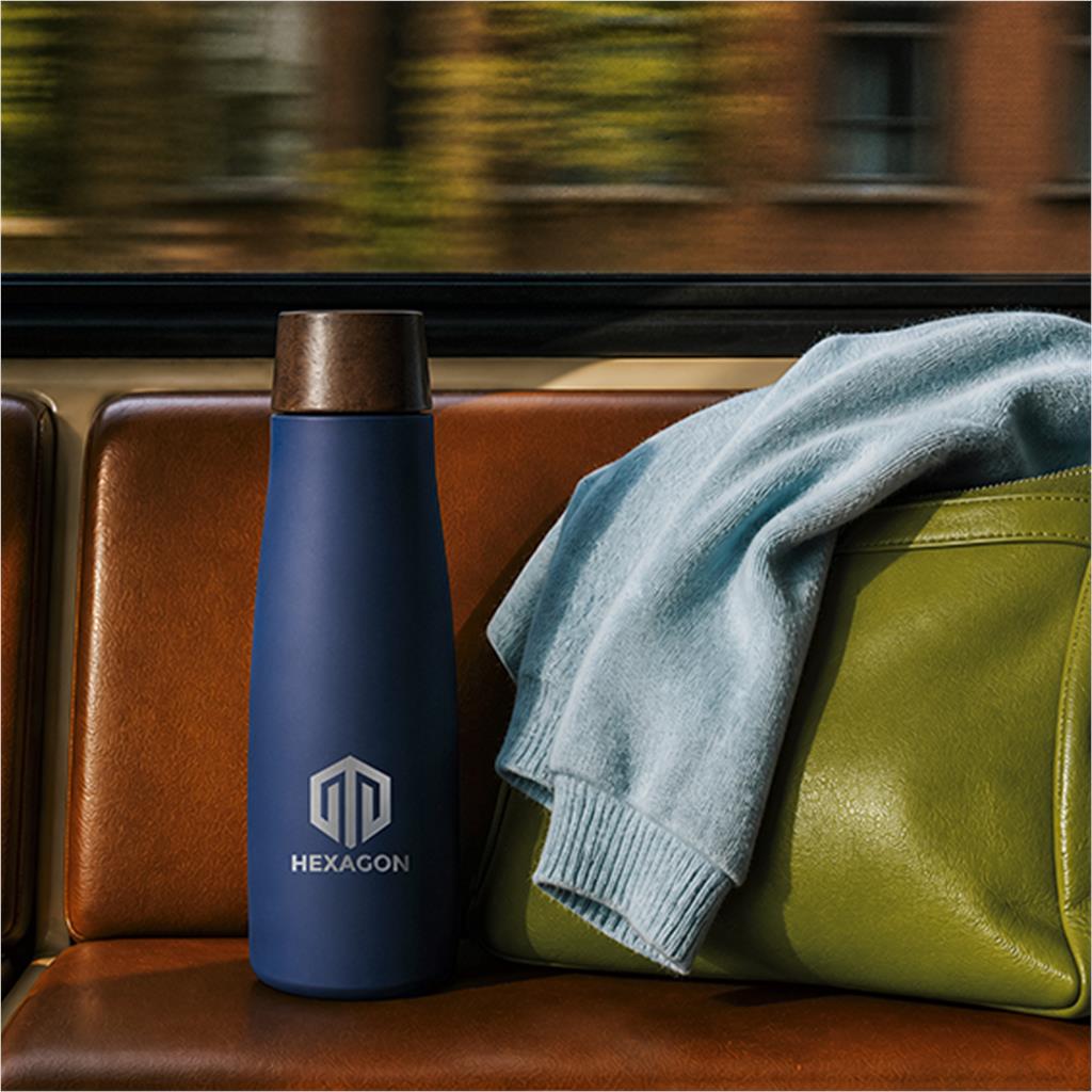 Serendipio Snowdonia Stainless Steel Vacuum Water Bottle - 600ml - Image 5