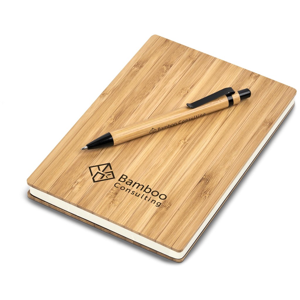 Okiyo Yahari Bamboo Notebook & Pen Set - Image 5