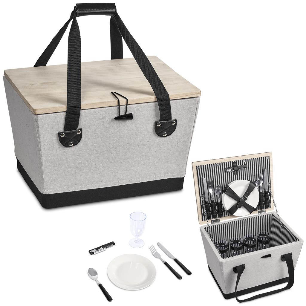 Serendipio Willow 4-Person Picnic Basket - Image 2
