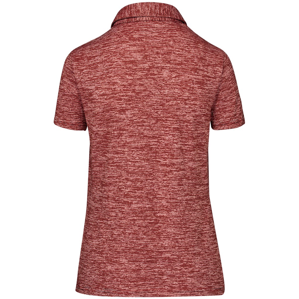 Ladies Echo Golf Shirt - Red - Image 3