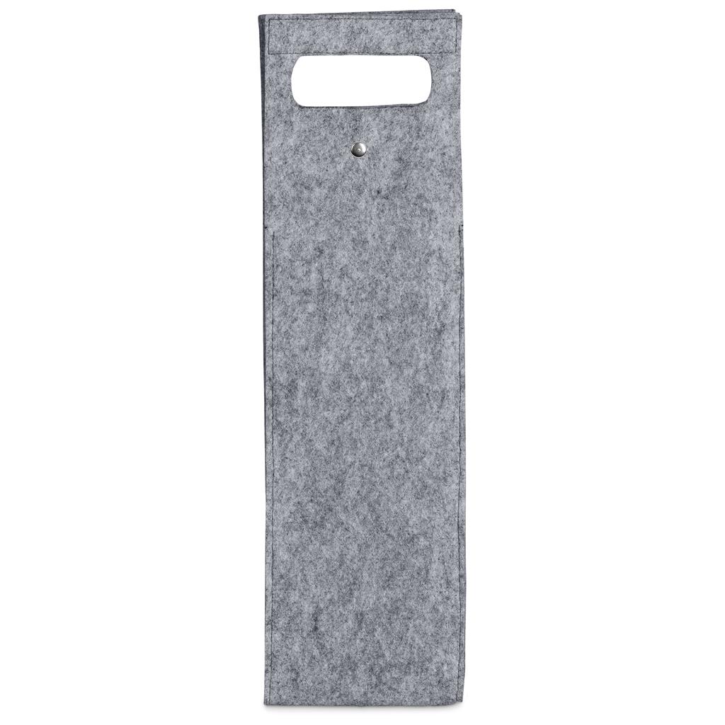 Hoppla Velto RPET Felt Single Wine Bottle Carrier - Image 6