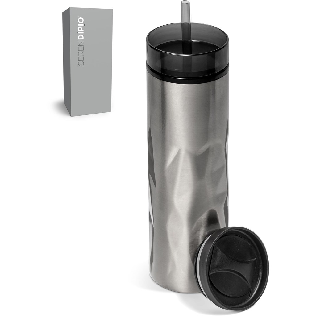 Serendipio Fire & Ice Stainless Steel & Plastic 2-In-1 Tumbler - 435ml - Image 9