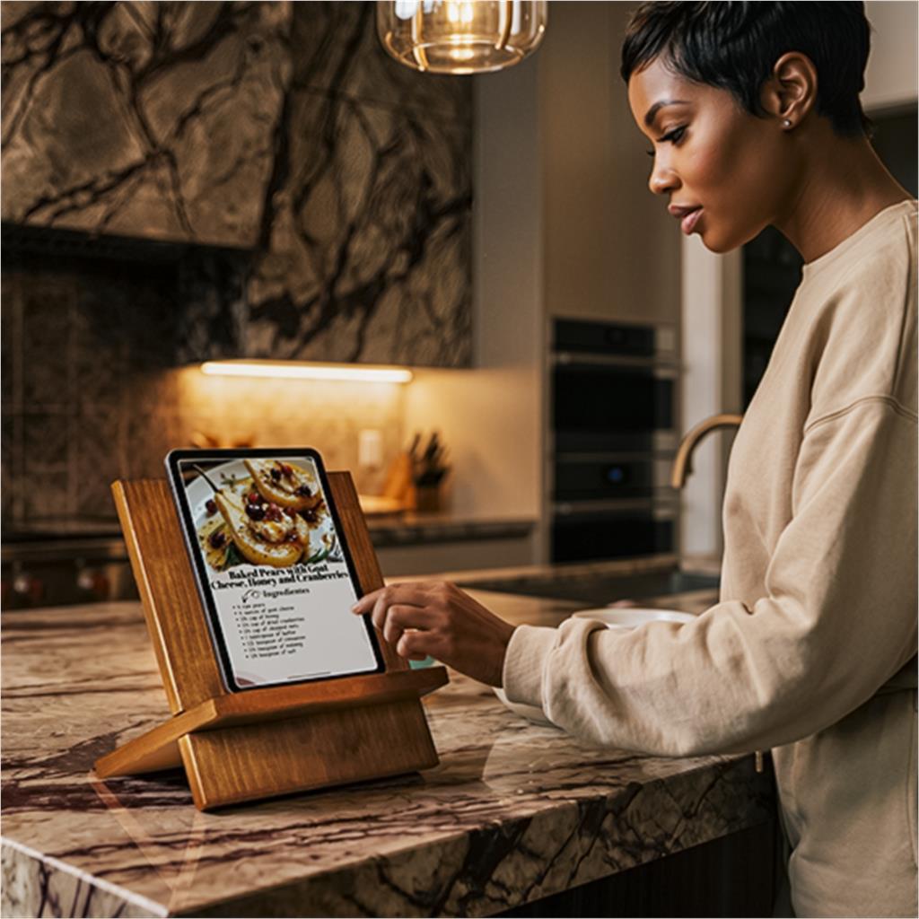 Serendipio Rustic Cookbook Stand - Image 11