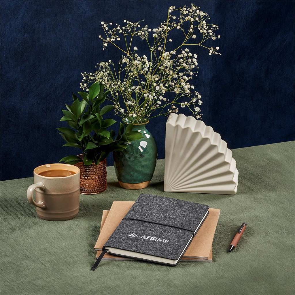 Okiya Rika Recycled Felt Soft Cover notebook - Image 6