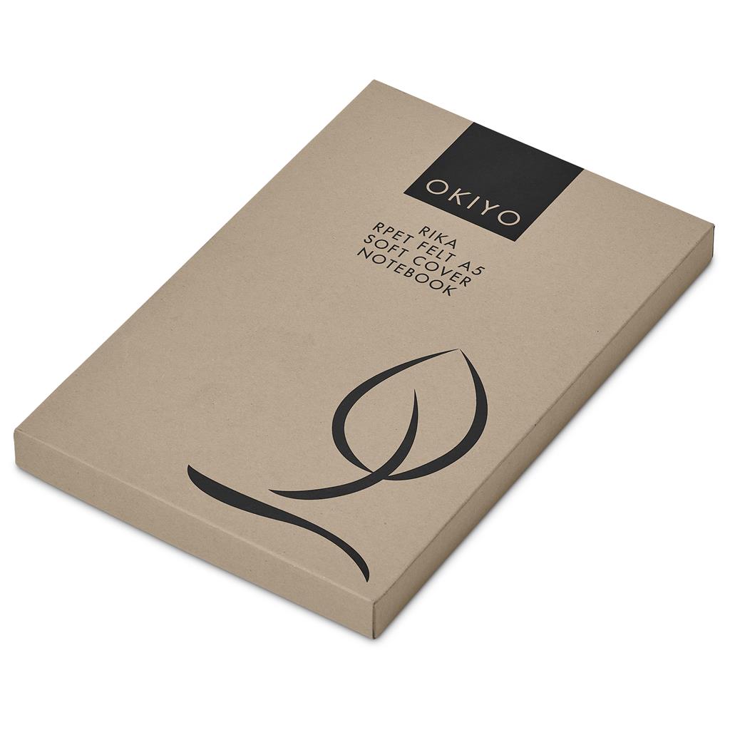 Okiya Rika Recycled Felt Soft Cover notebook - Image 5