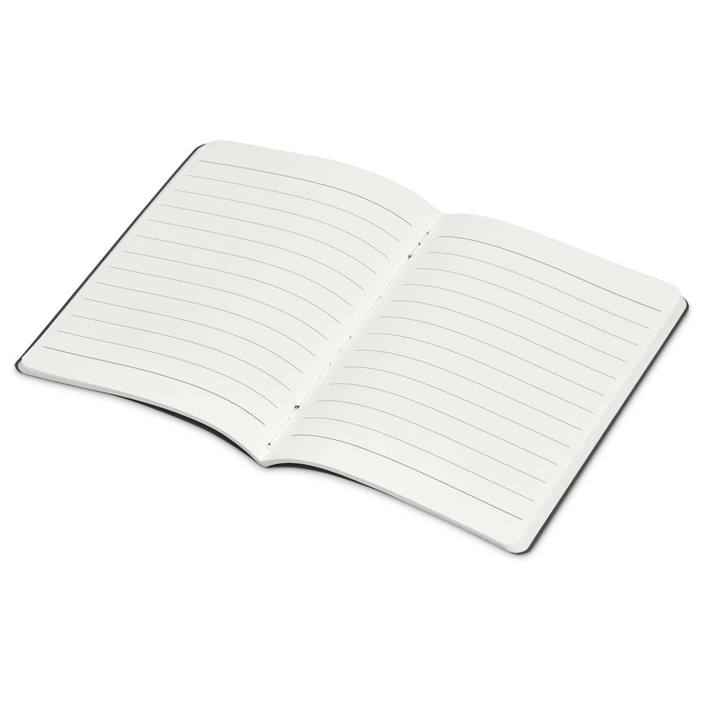 Okiyo Emika FSC Certified Paper A6 Soft Cover Notebook - Dark Grey - Image 6