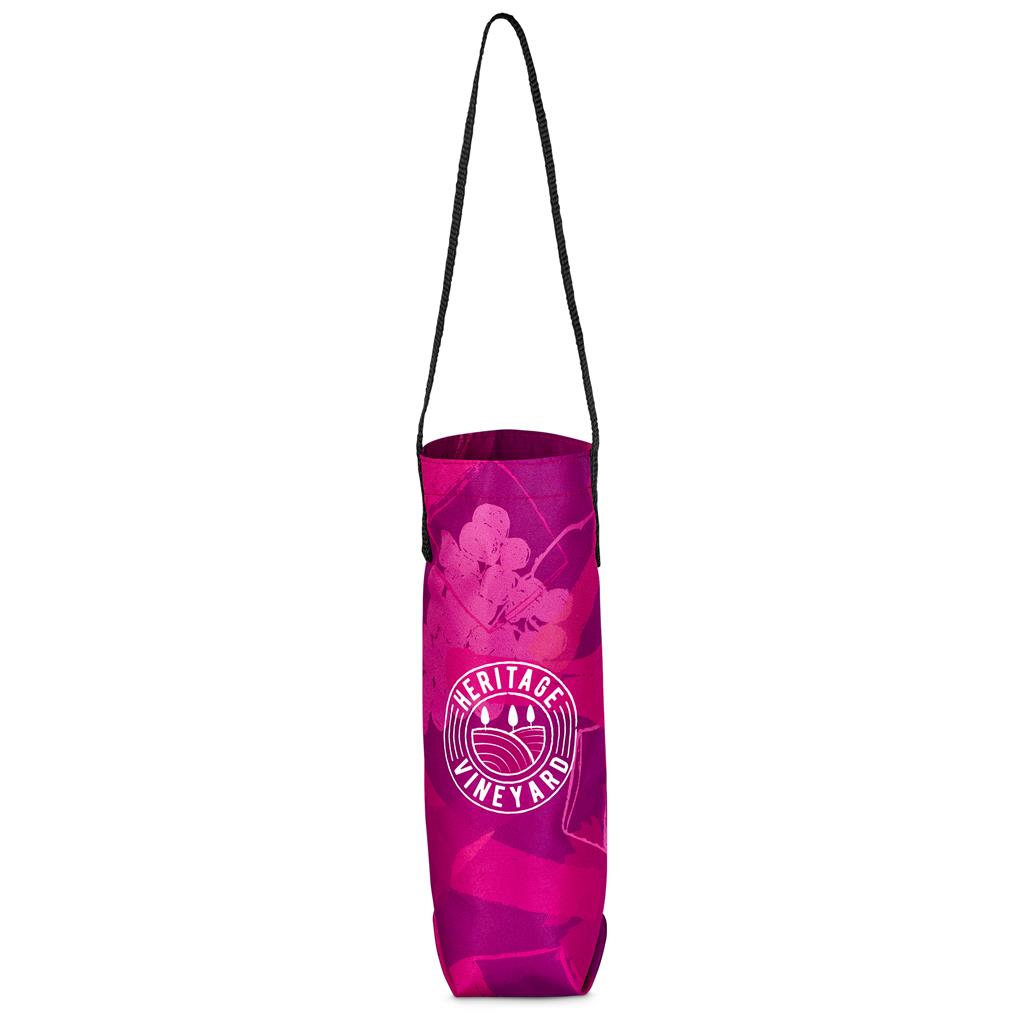Pre-Production Sample Hoppla Cellaro Polyester Wine Bottle Gift Bag - Image 8