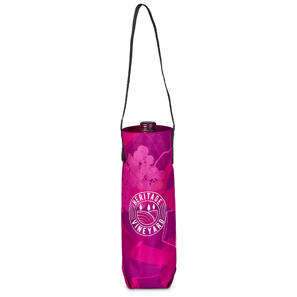 Pre-Production Sample Hoppla Cellaro Polyester Wine Bottle Gift Bag - Image 3