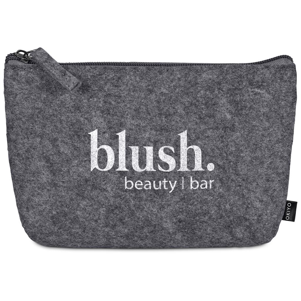 Okiyo Kesho Recycled PET Felt Mini Cosmetic Bag - Image 2