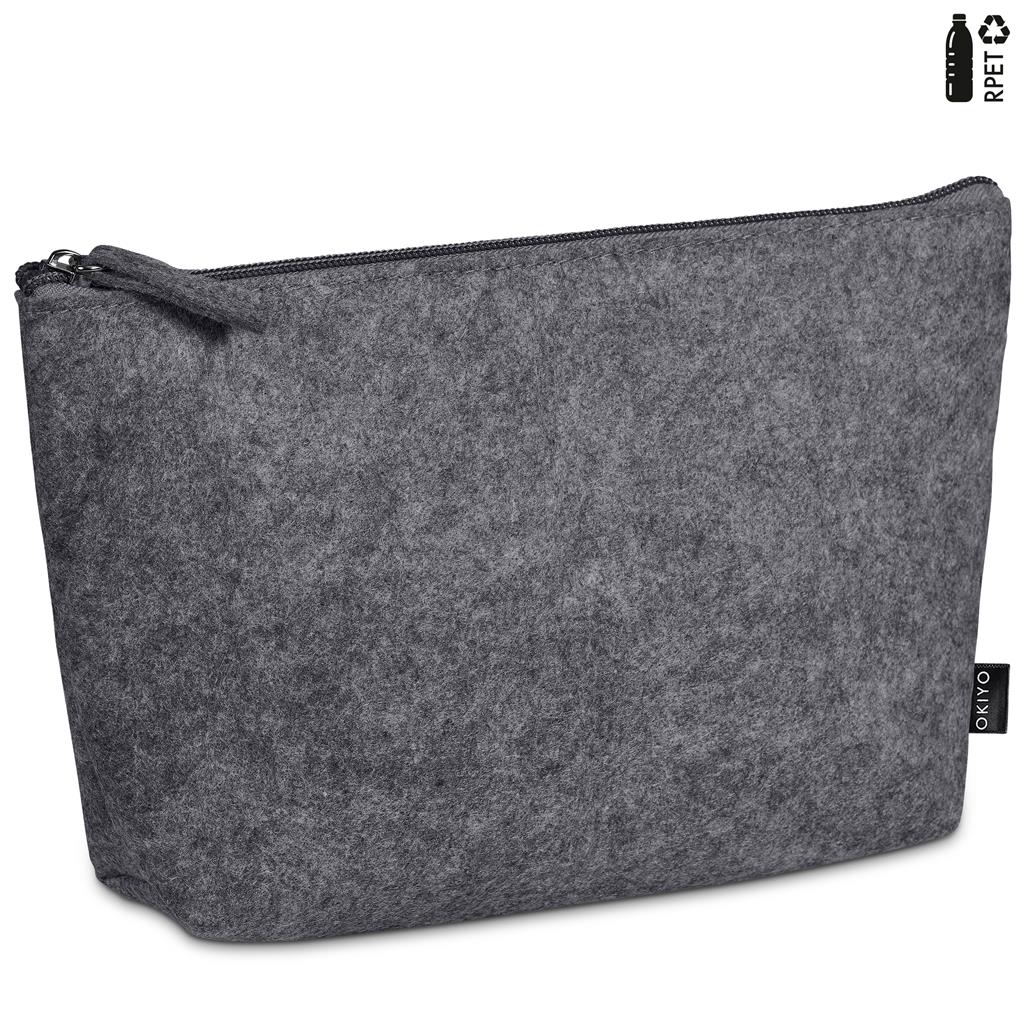 Okiyo Kesho Recycled PET Felt Mini Cosmetic Bag - Image 8