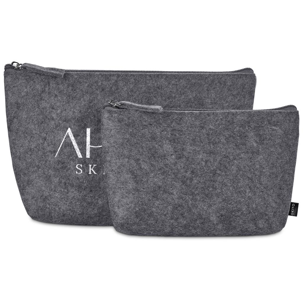 Okiyo Kesho Recycled PET Felt Accessory Bag - Image 8