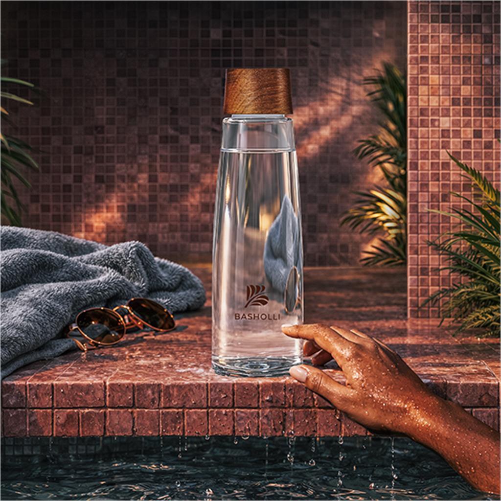 Serendipio Windermere Glass Water Bottle - 600ml - Image 5