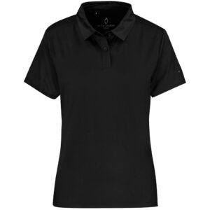 Ladies Alex Varga Questana Seamless Golf Shirt - Black