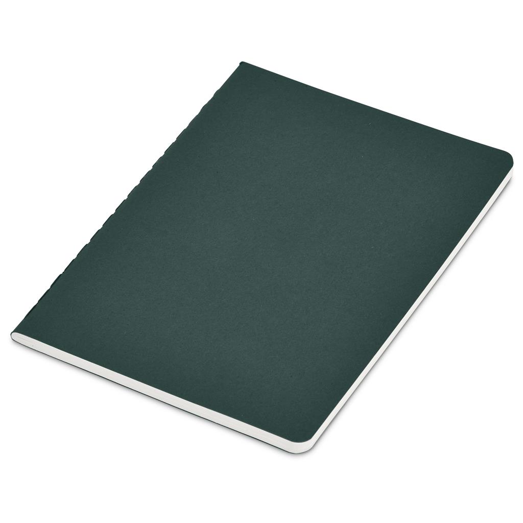 Okiyo Emika FSC Certified Paper A6 Soft Cover Notebook - Dark Green - Image 2