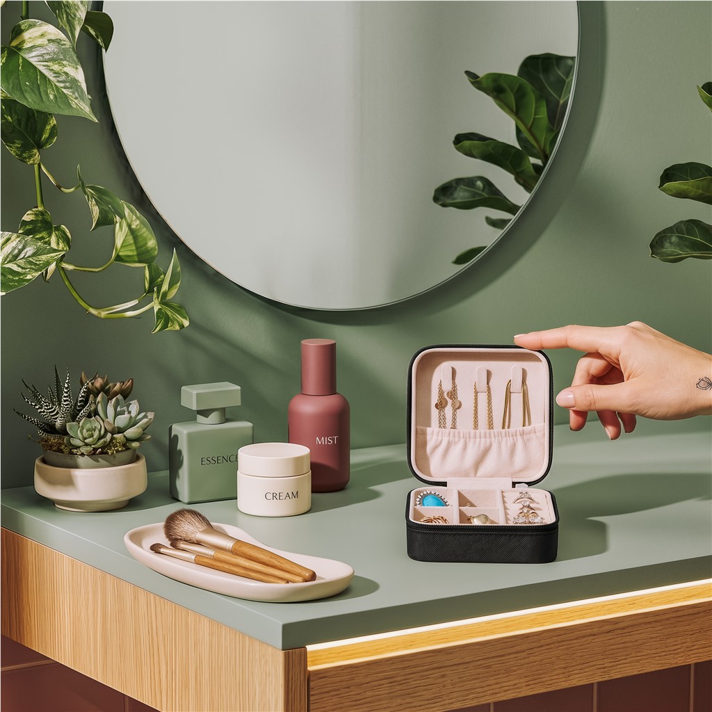 Eva & Elm Crystal Travel Jewellery Box - Image 16