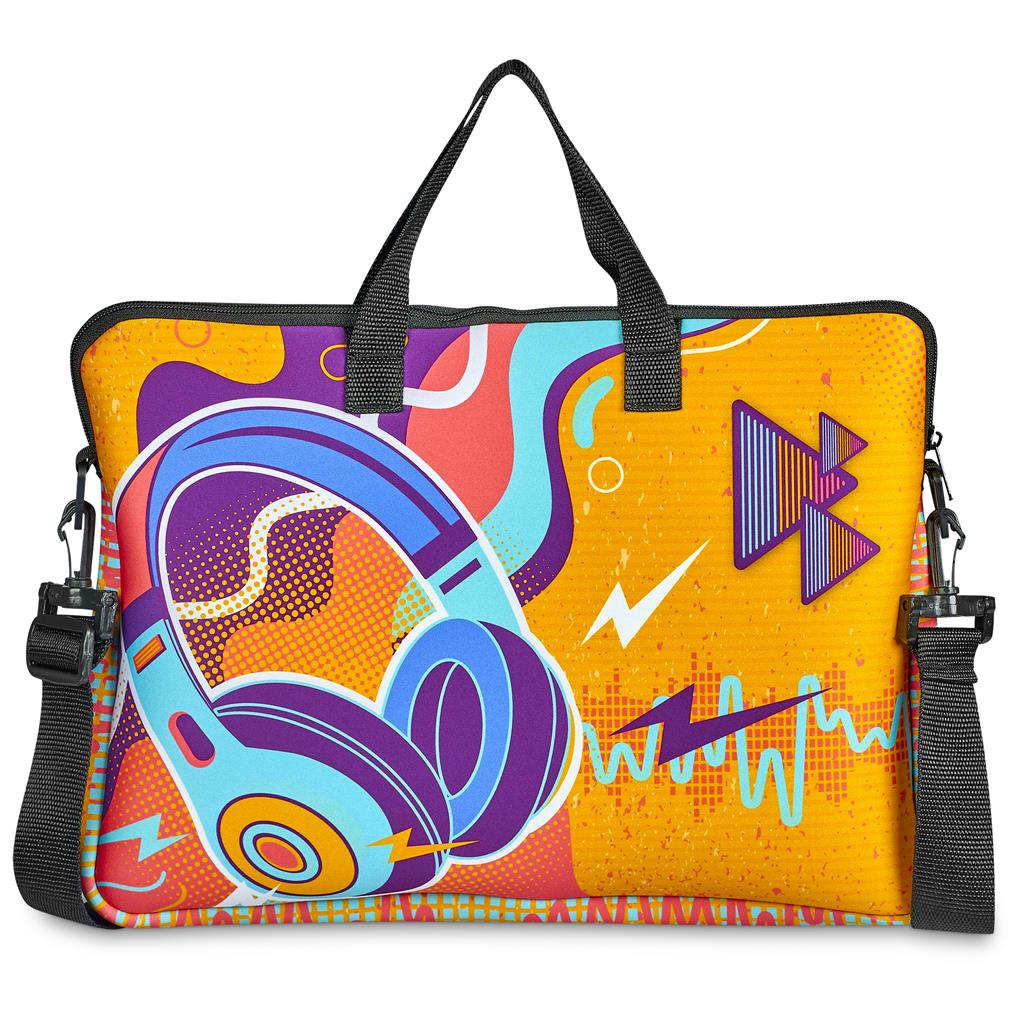 Pre-Production Sample Hoppla Nimbus Neoprene Laptop Sleeve with Handles & Shoulder Strap – 15 -16 in - Image 22