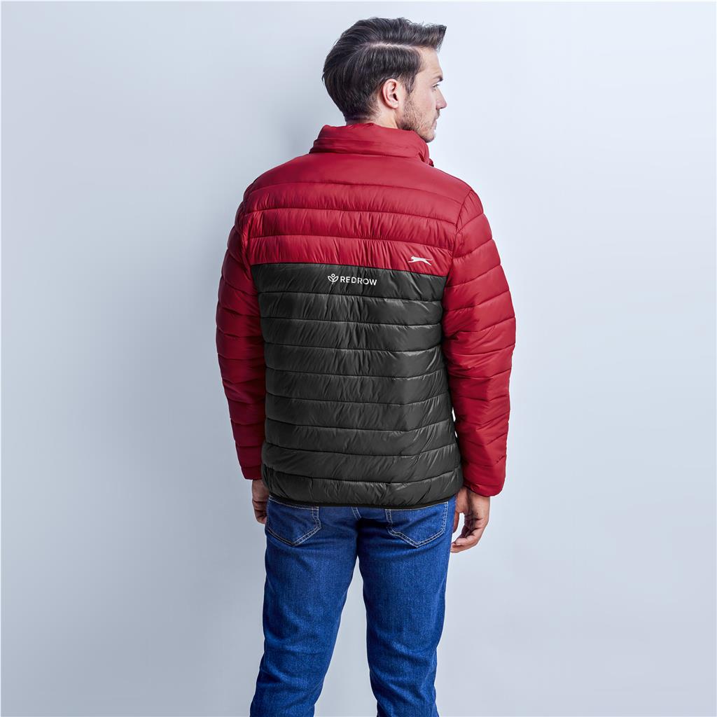Mens Kyoto Two-Tone Jacket - Black Red - Image 4